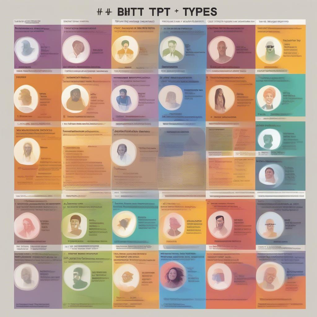 Biểu đồ 16 nhóm tính cách MBTI