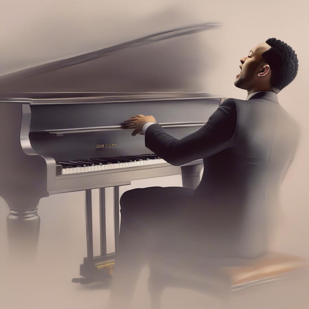 John Legend hát All of Me bên cây đàn piano