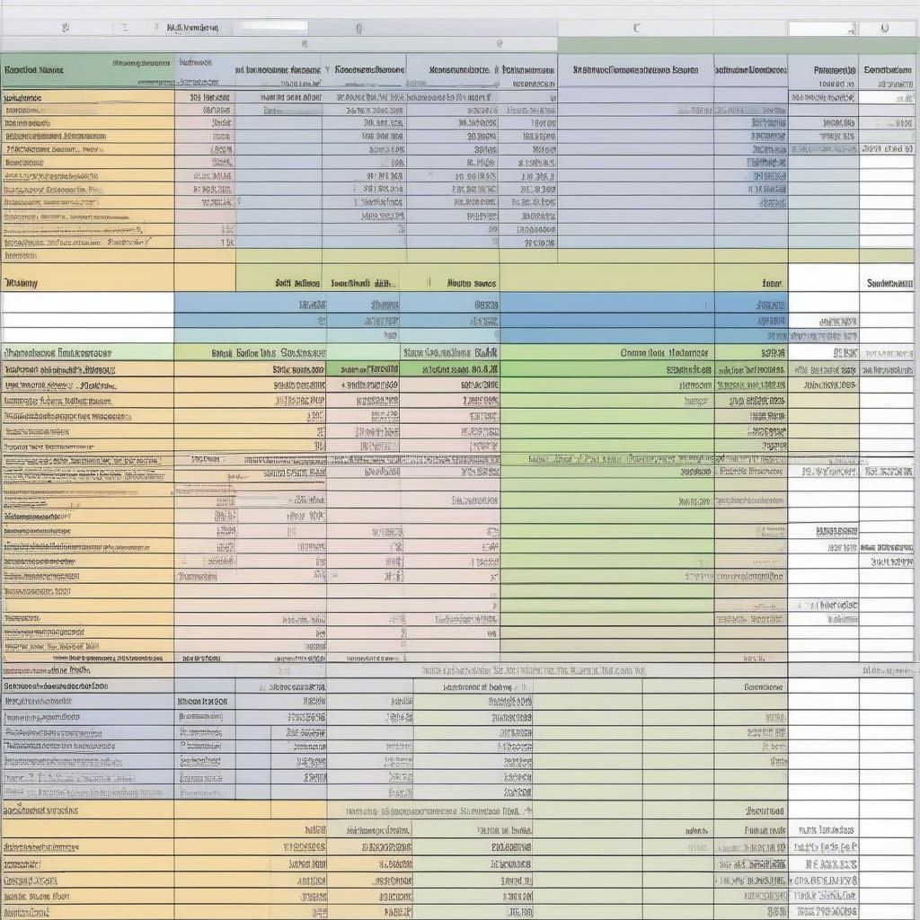 Bảng Hệ Thống Tài Khoản Kế Toán Excel