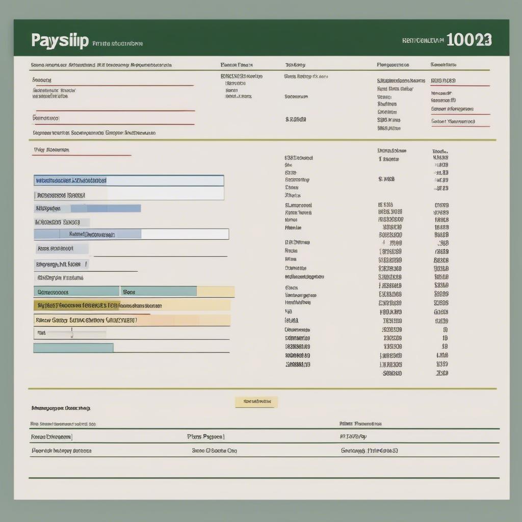 Payslip Example in English