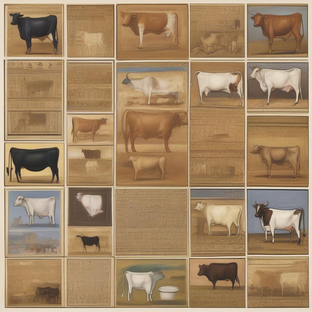 Symbolic representation of a cow in different cultures