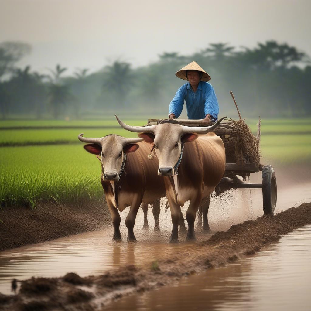 Bò trong nông nghiệp Việt Nam