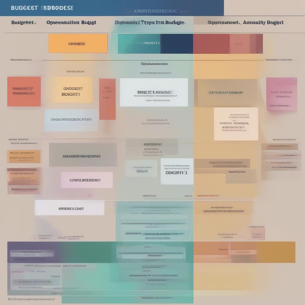 Different types of budgets and classifications