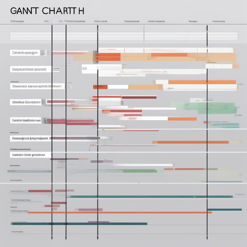 Các loại mẫu sơ đồ Gantt