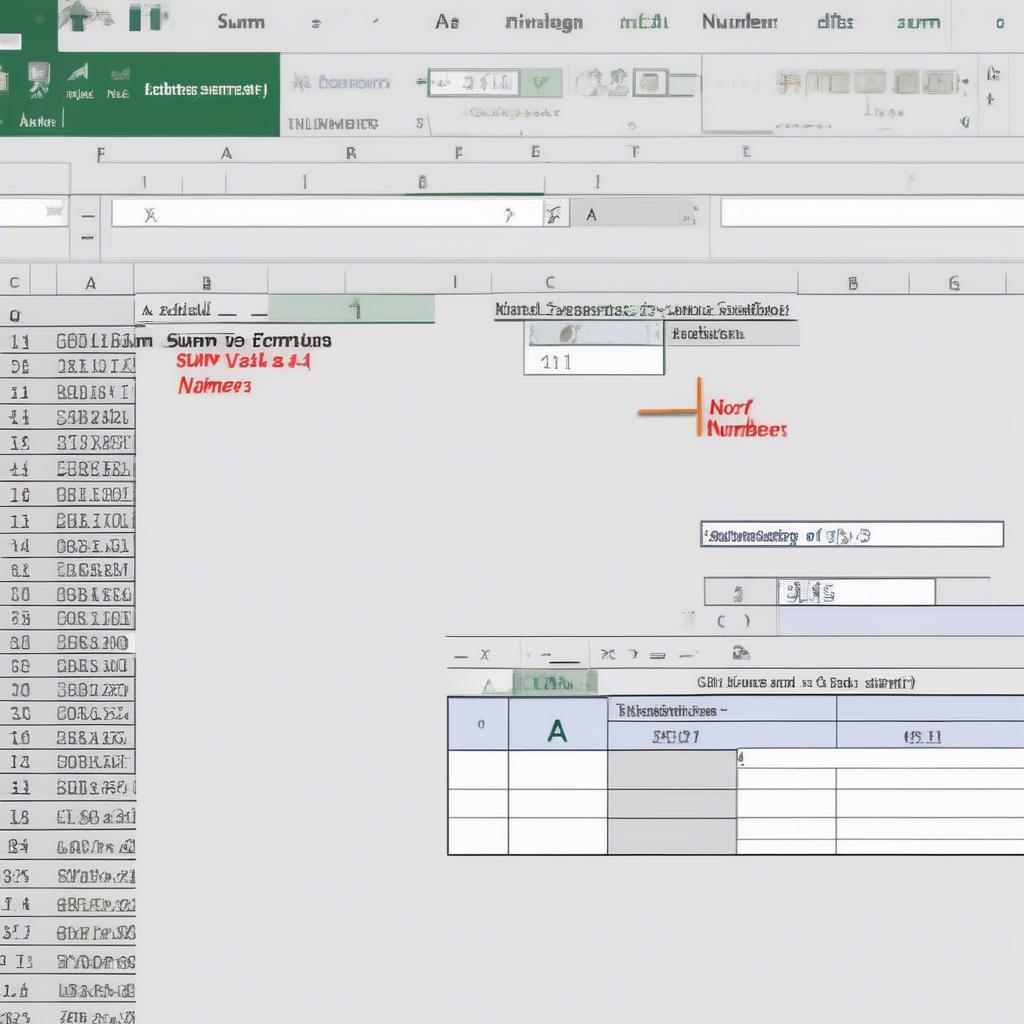 Cách cộng dòng trong Excel sử dụng hàm SUM