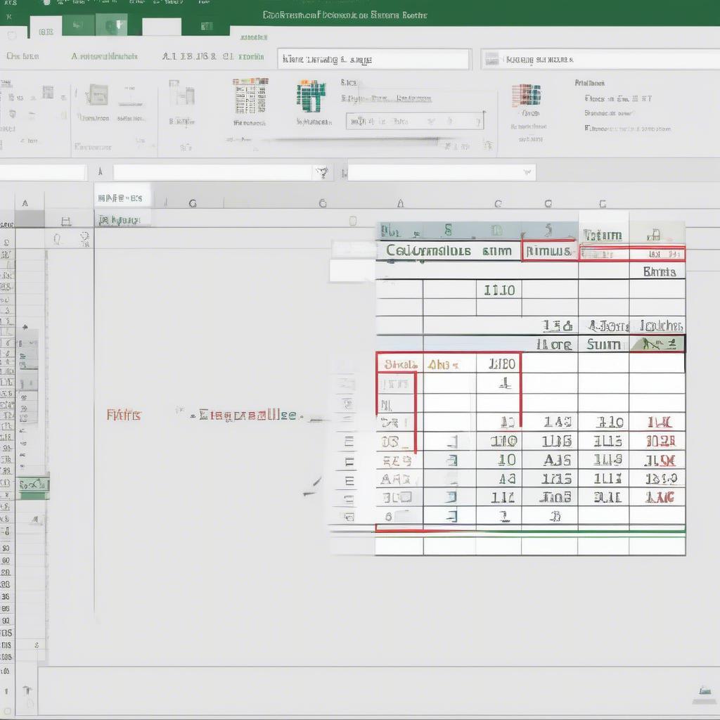 Công thức tính tổng trong Excel