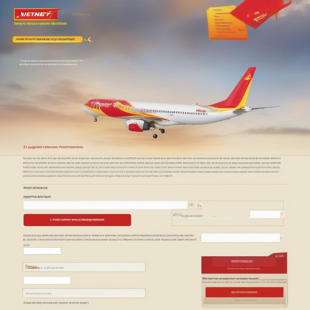 Đăng nhập Vietjet Air trên website