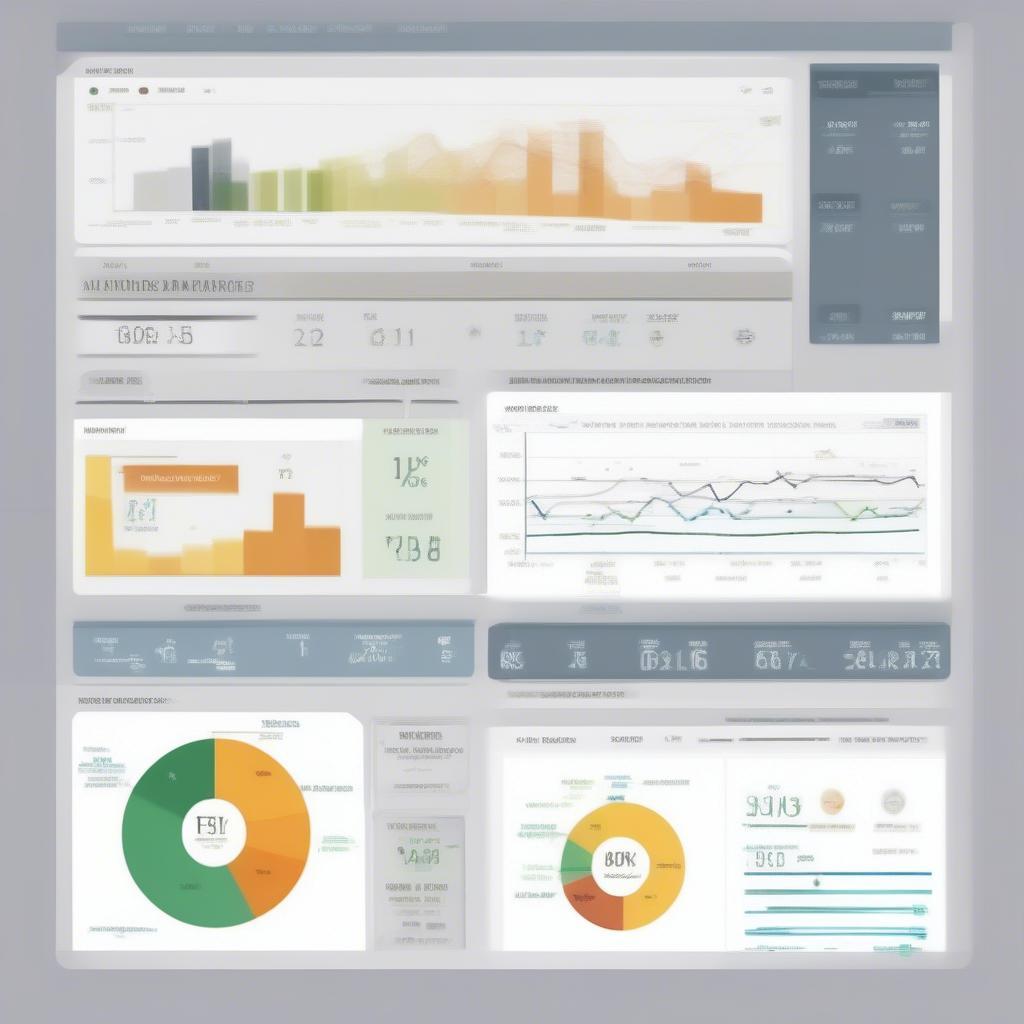 Dashboard hiển thị dữ liệu kinh doanh