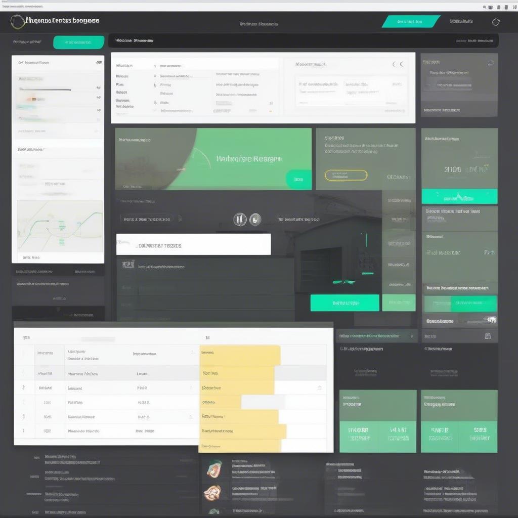 Dashboard KPIs Quản Lý Xưởng Gara