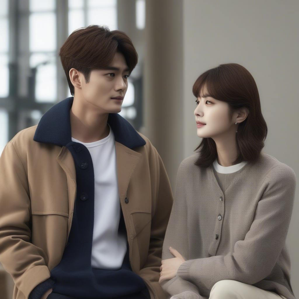 Diễn viên chính Han Hyo Joo và Park Hyung Sik trong Happiness tập 1