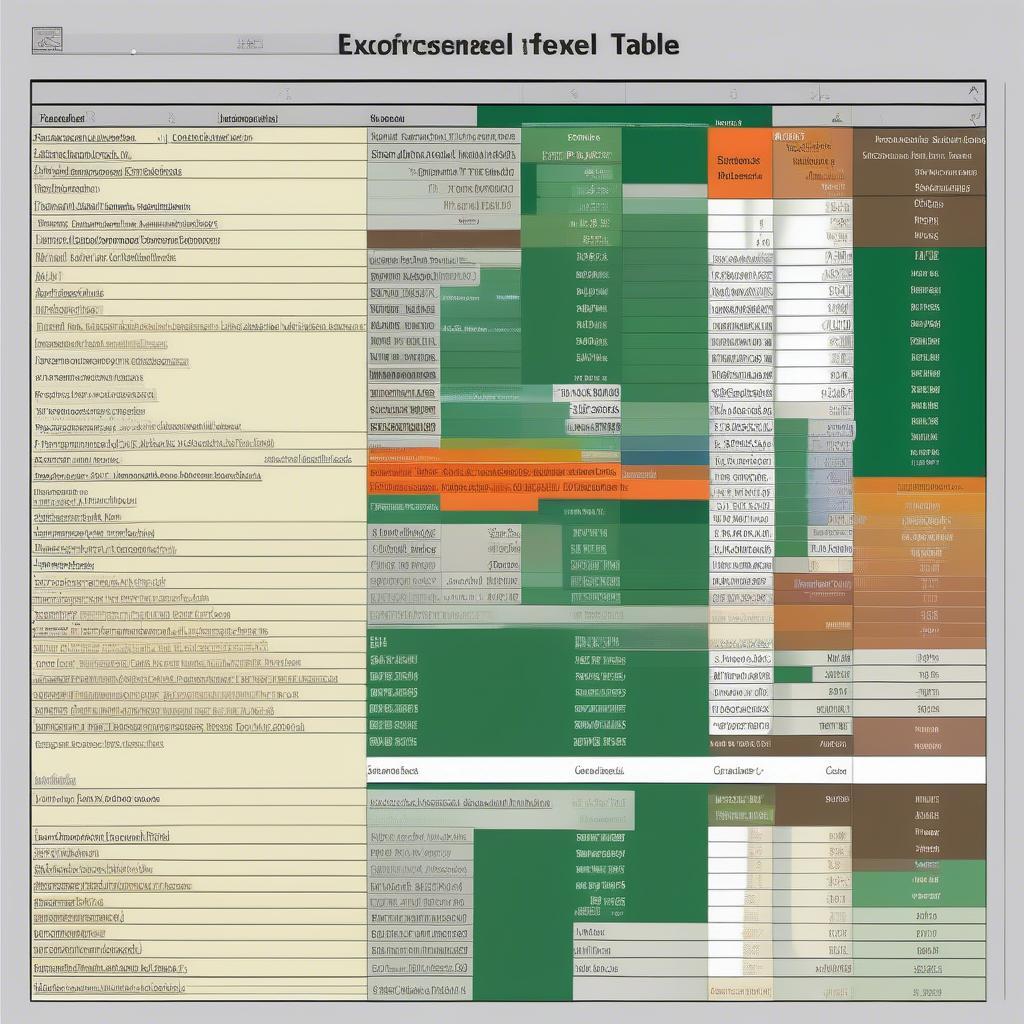 Định dạng bảng Excel chuyên nghiệp