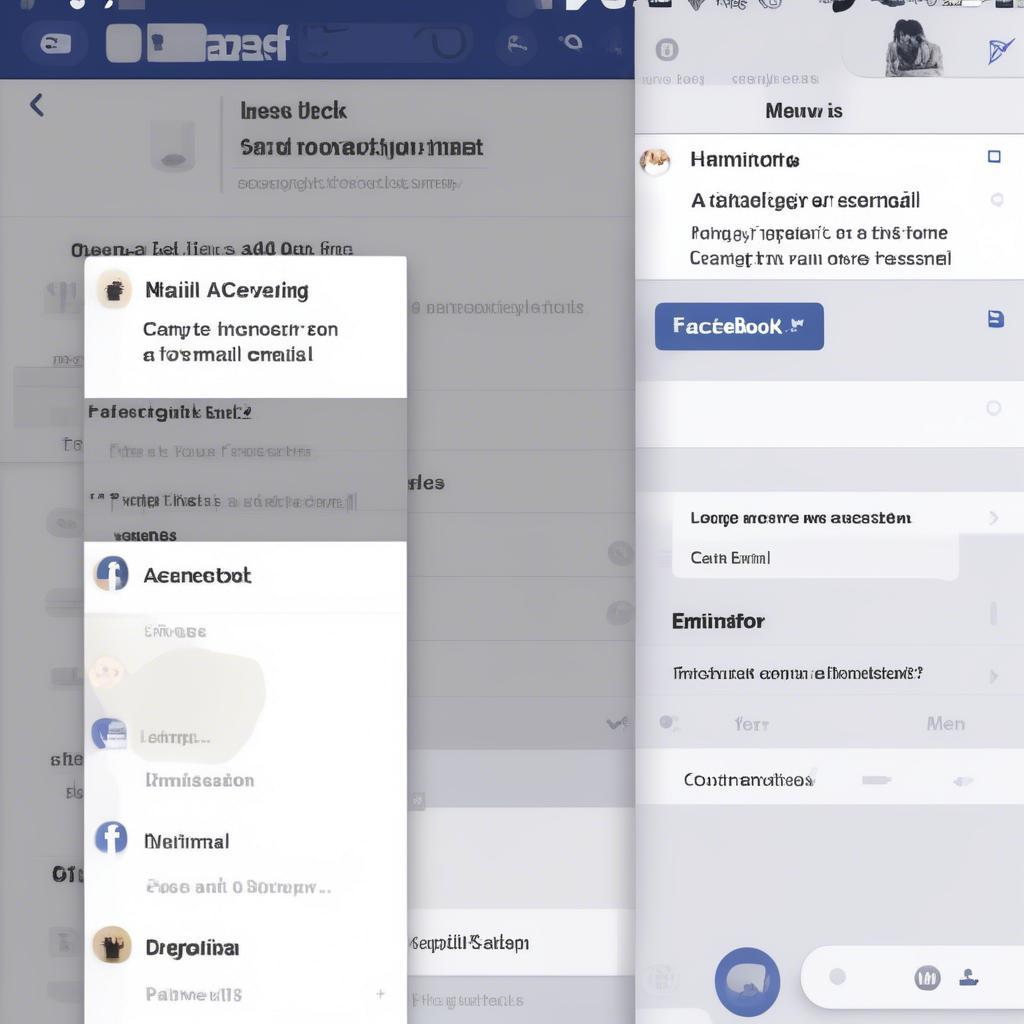 Cách đổi email Facebook trên điện thoại