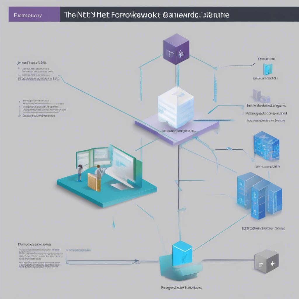 .NET Framework là gì? Hình ảnh minh họa logo .NET Framework và các thành phần chính.