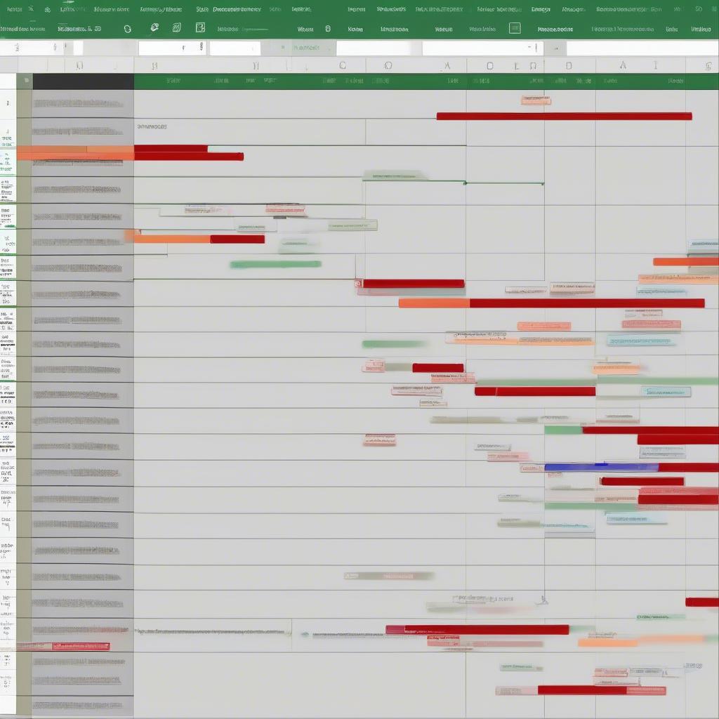 Gantt chart nâng cao trong Excel