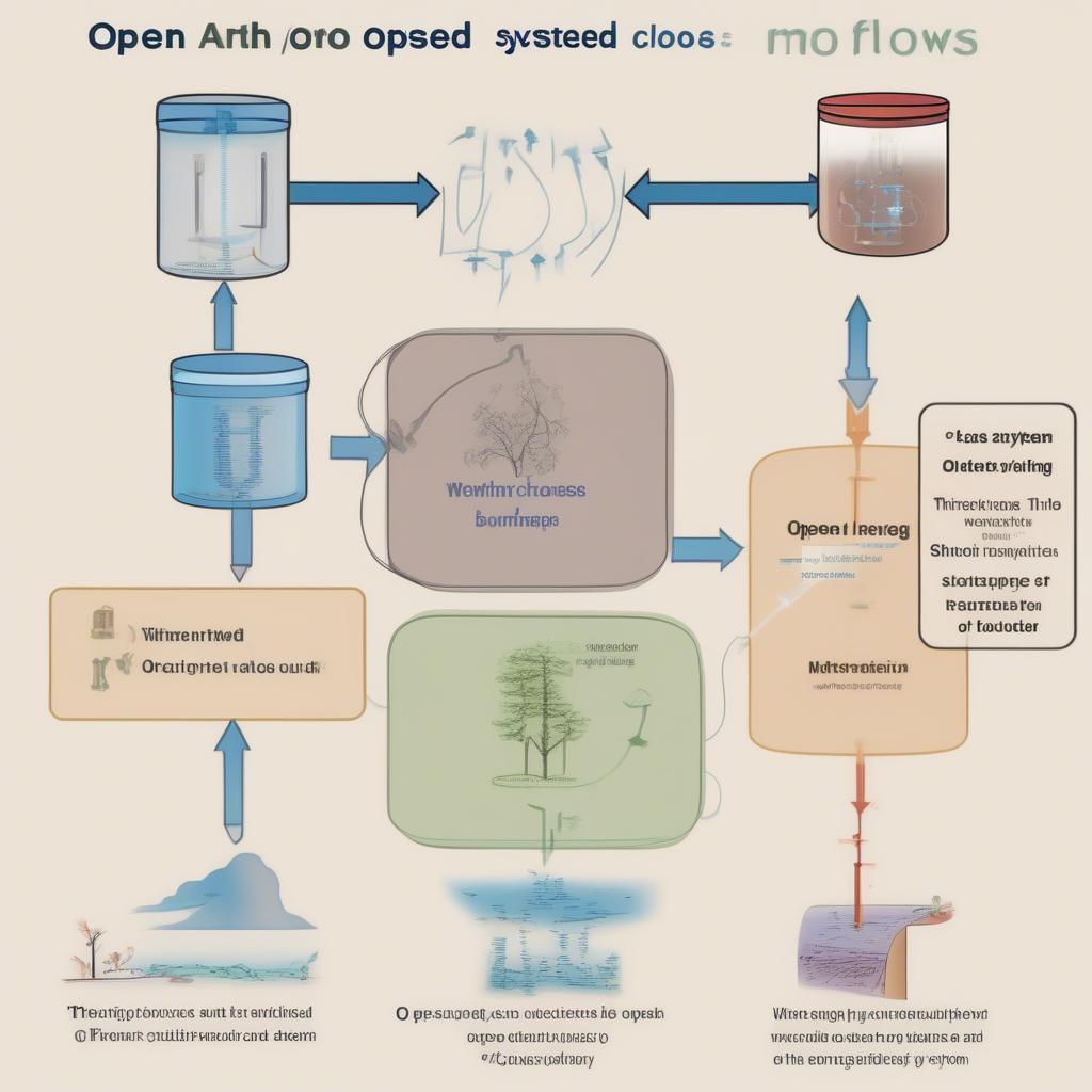 Open and Closed Systems Diagram