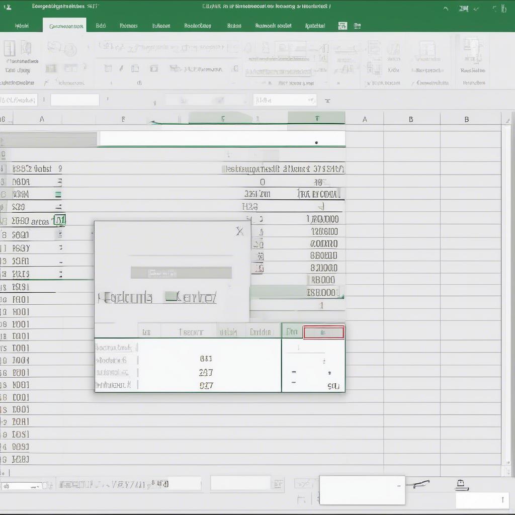 Ví dụ sử dụng hàm ROUNDDOWN trong Excel để làm tròn số tiền đến hàng nghìn