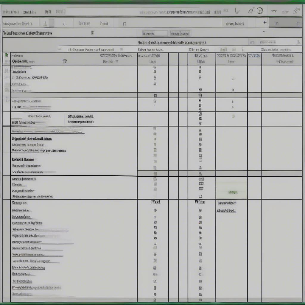 Mẫu file quản lý cấp phát đồng phục: Giao diện bảng tính Excel với các cột thông tin về nhân viên và đồng phục.