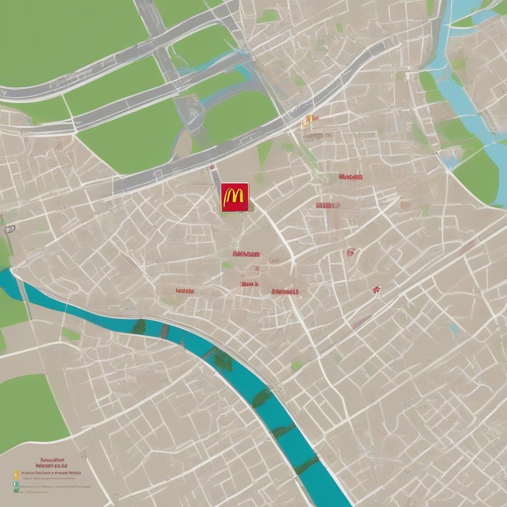 Vị trí đắc địa của McDonald's Lê Văn Lương trên bản đồ