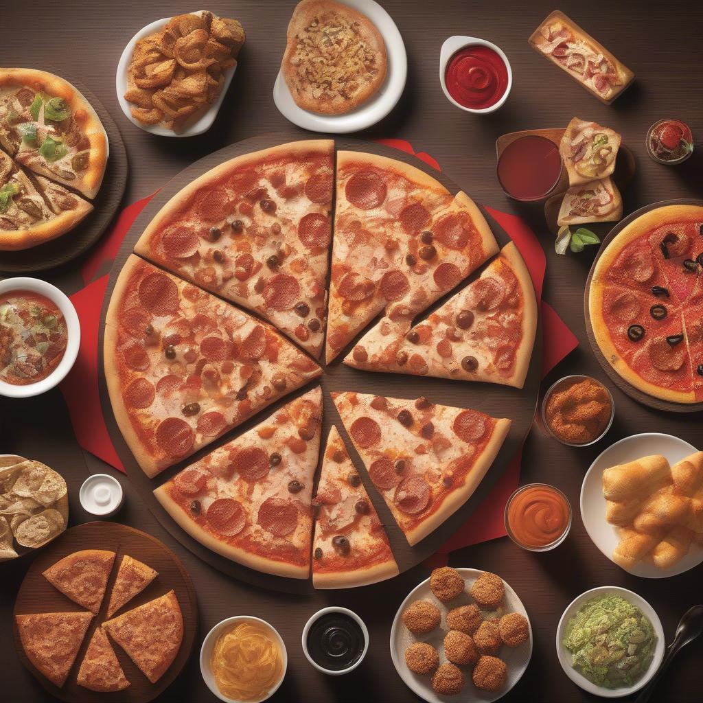 Menu đa dạng tại Pizza Hut