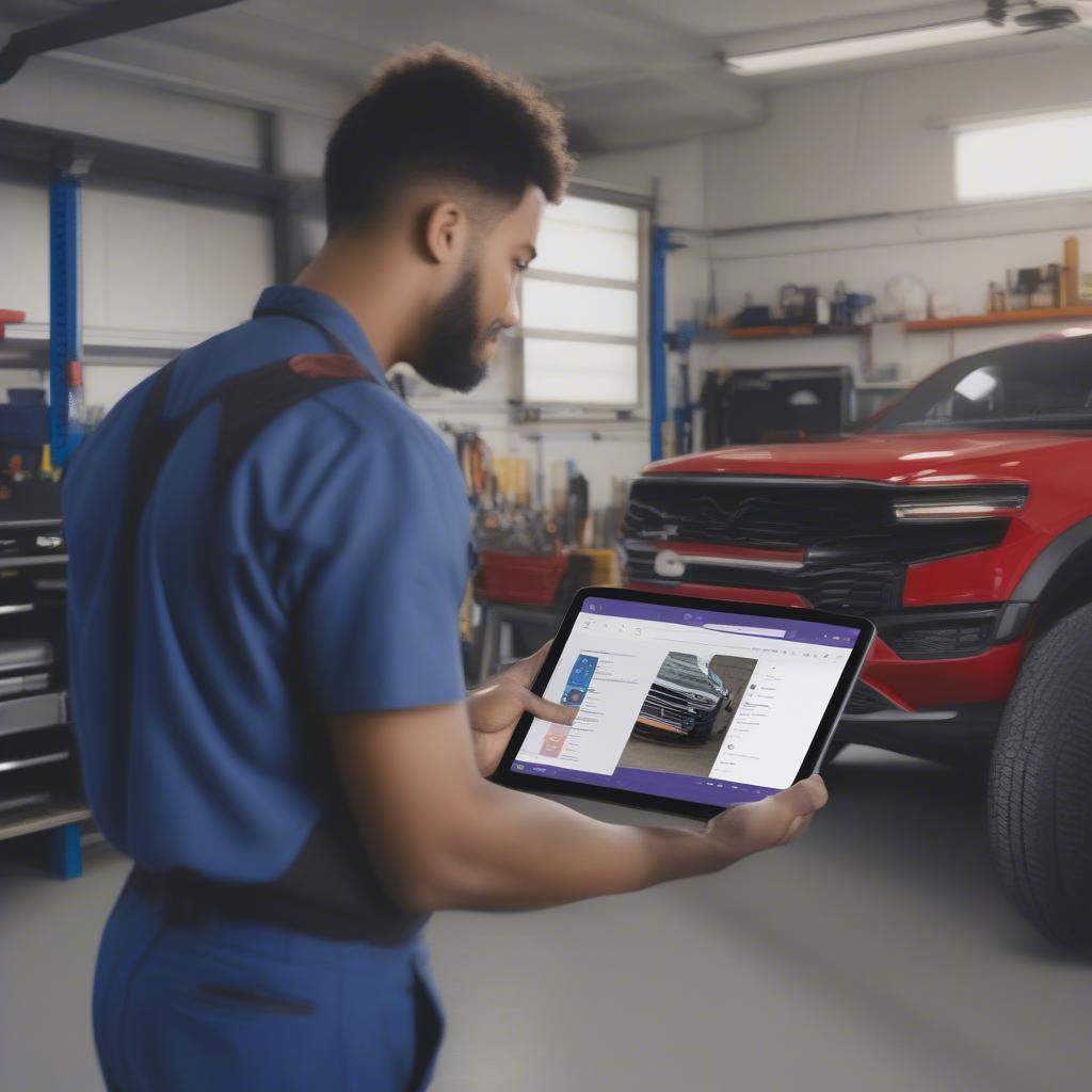 Microsoft Teams for Auto Repair Shop Management