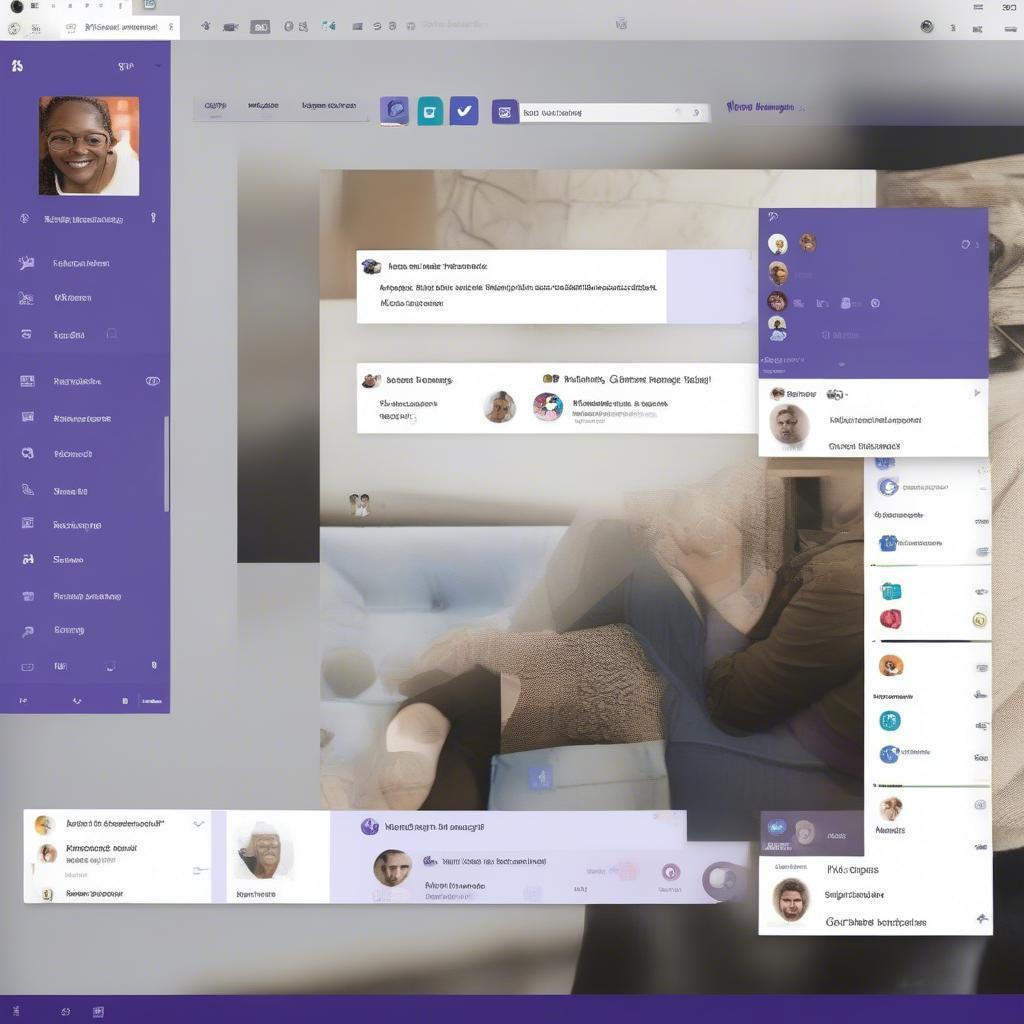 Giao diện Microsoft Teams