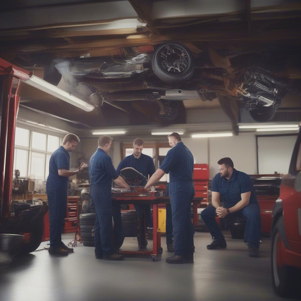 Employees as an important group in the garage's social network