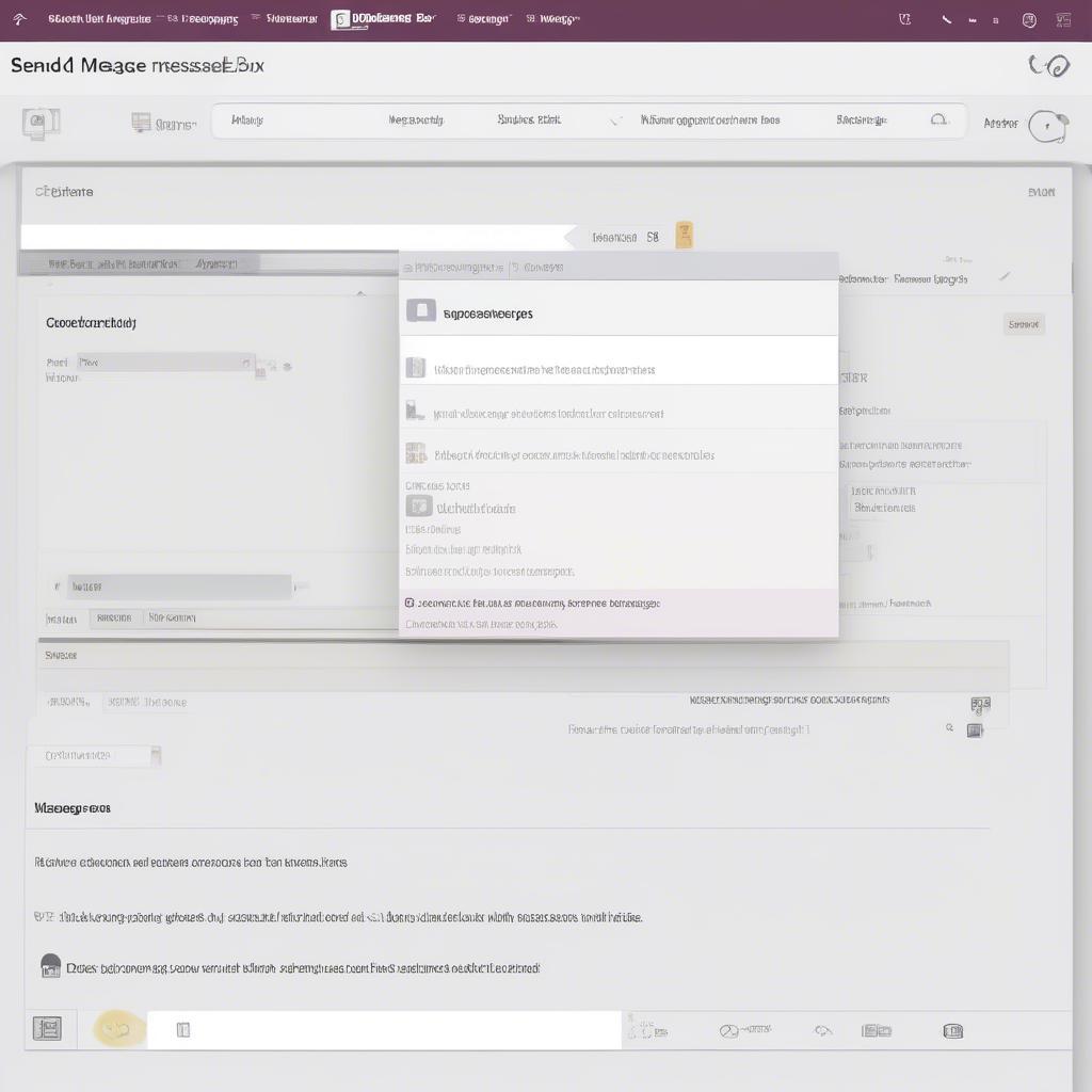 Giao diện Odoo Message Box