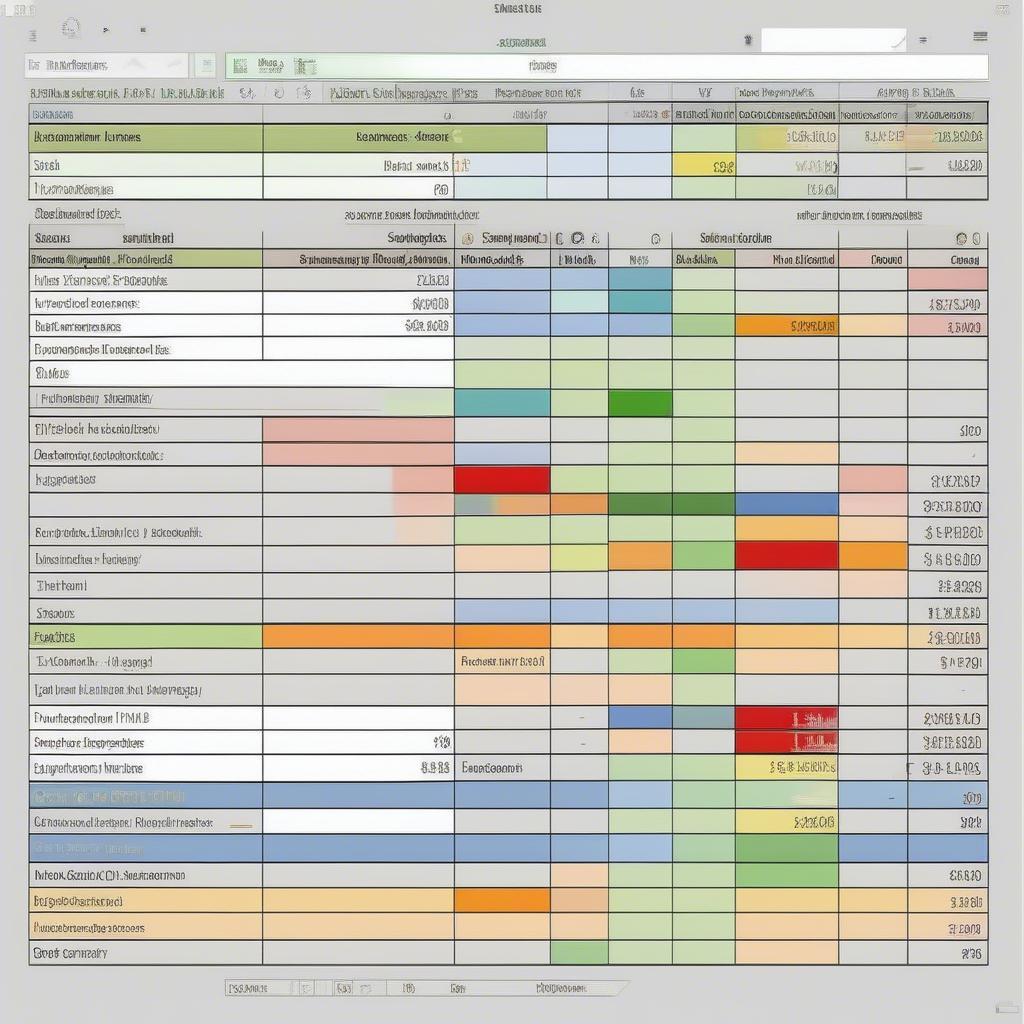 Phân loại khoản mục thu chi trong Excel