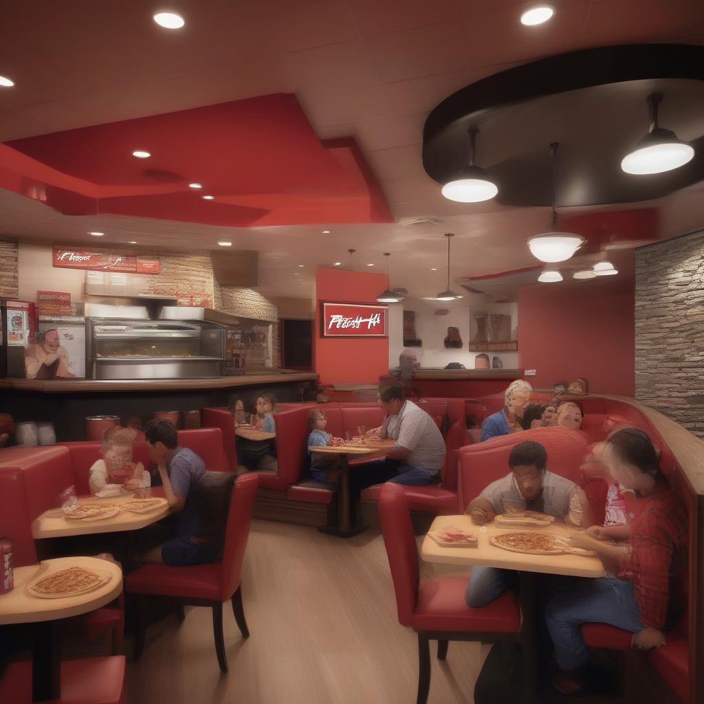 Không gian ấm cúng tại Pizza Hut