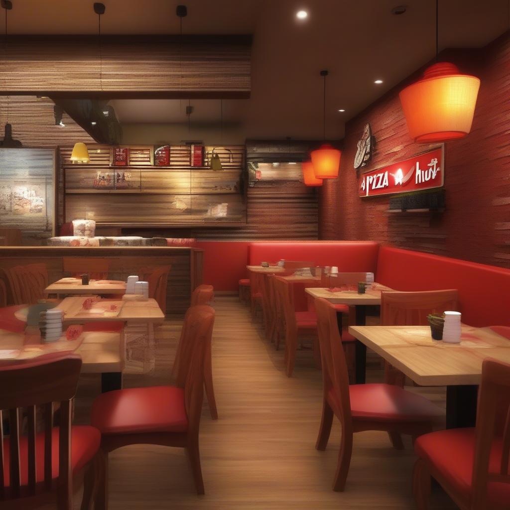 Pizza Hut Nguyễn Thái Học Không Gian Ấm Cúng