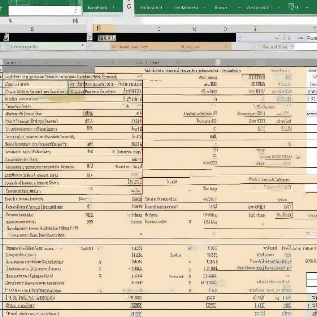 Bảng tính Excel quản lý hàng tồn kho