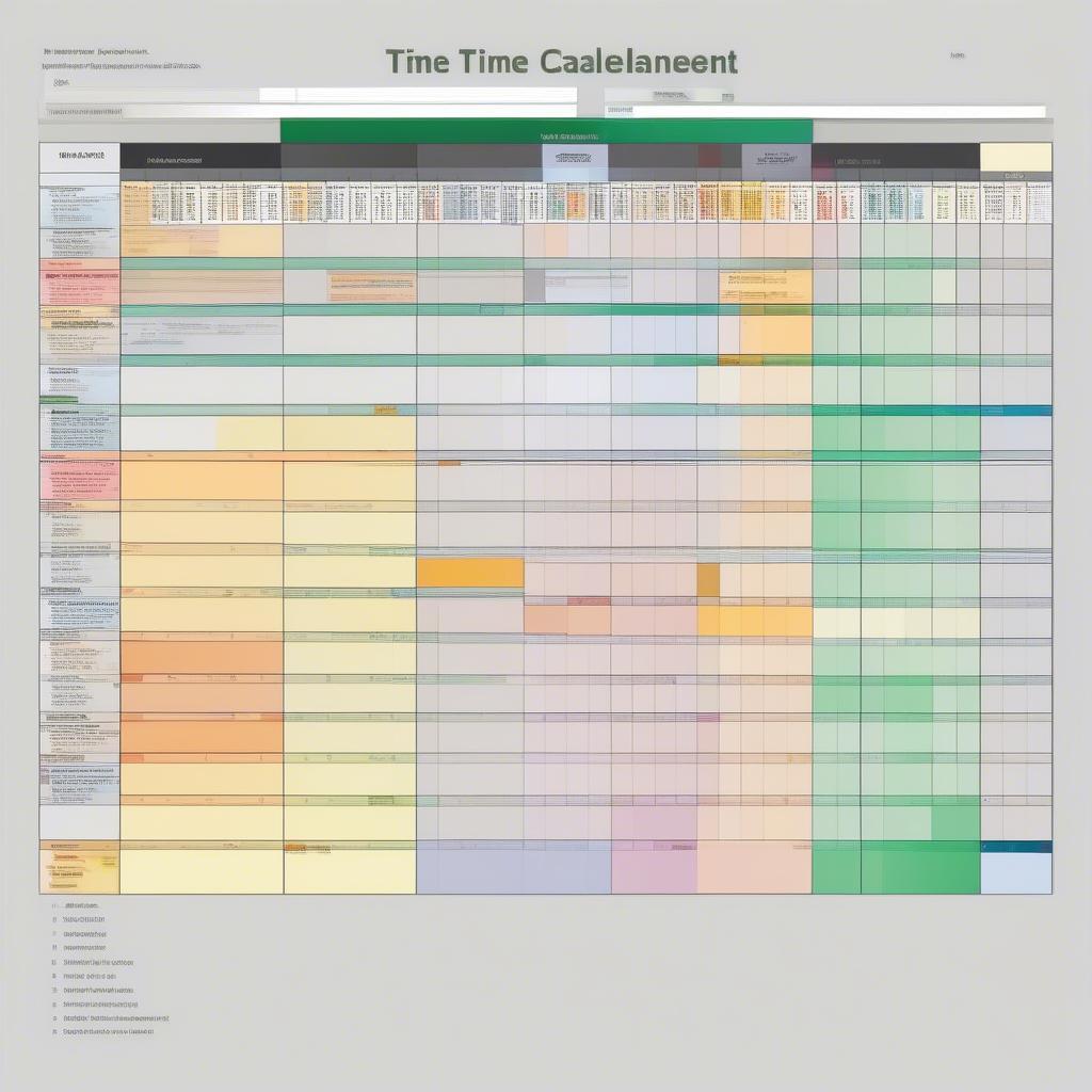 Quản lý thời gian với Excel