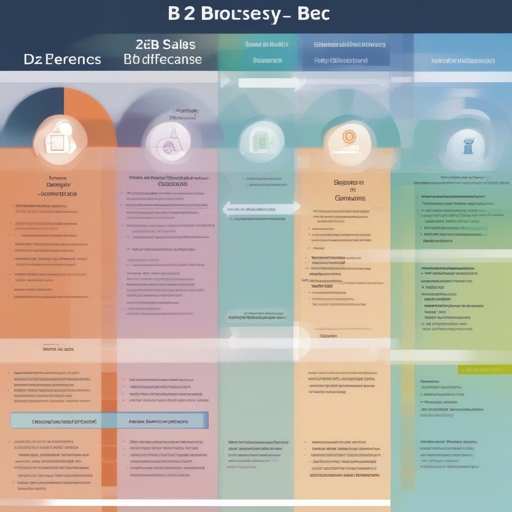 So sánh quy trình bán hàng B2B và B2C