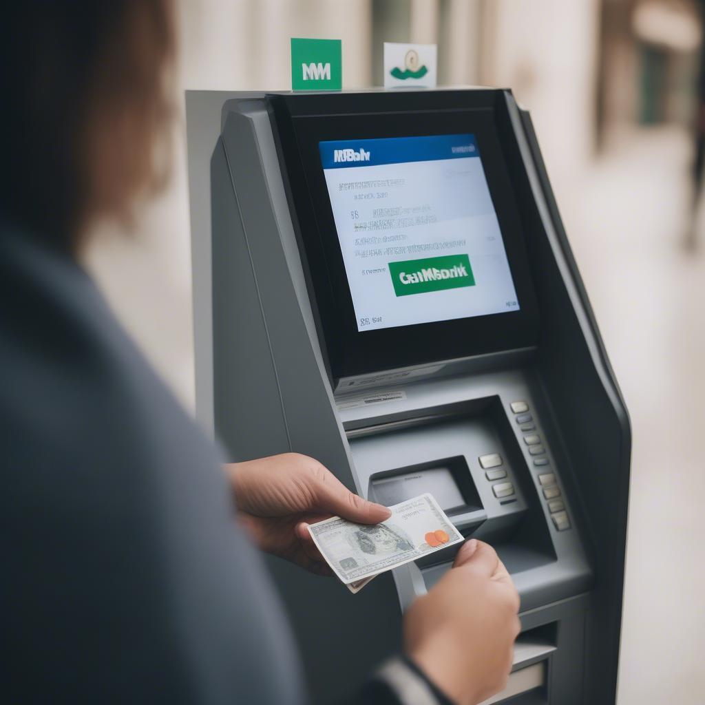 Rút tiền tại ATM MBbank