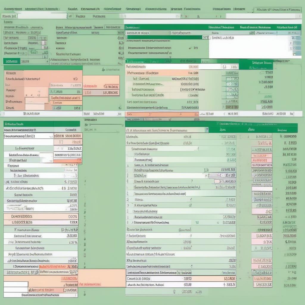 Sử dụng công thức tính toán trong Excel cho báo cáo tài chính