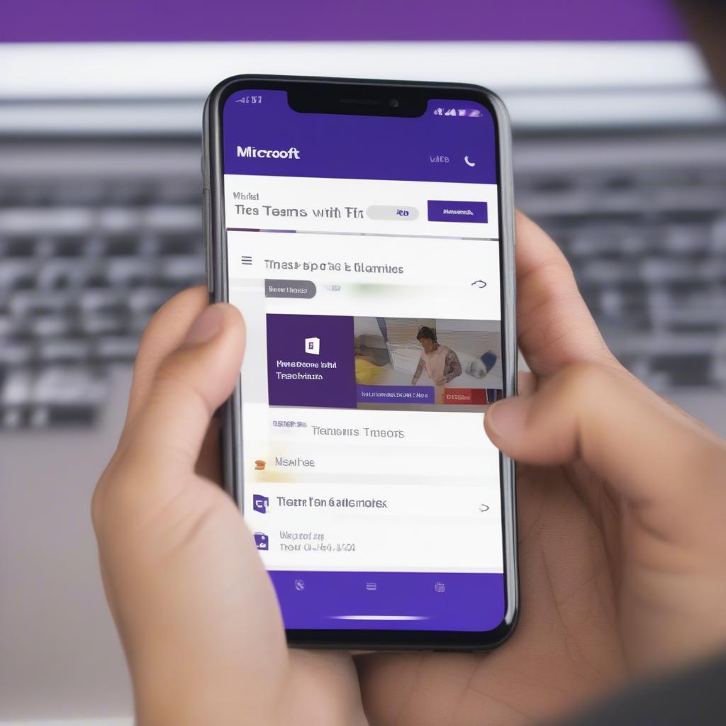 Download Microsoft Teams app on mobile phones