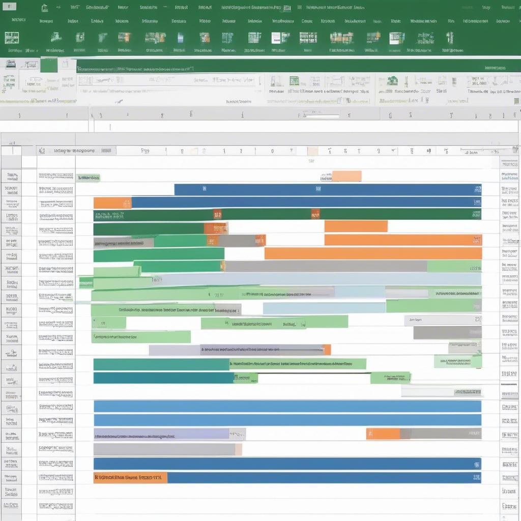 Tạo biểu đồ Gantt trong Excel