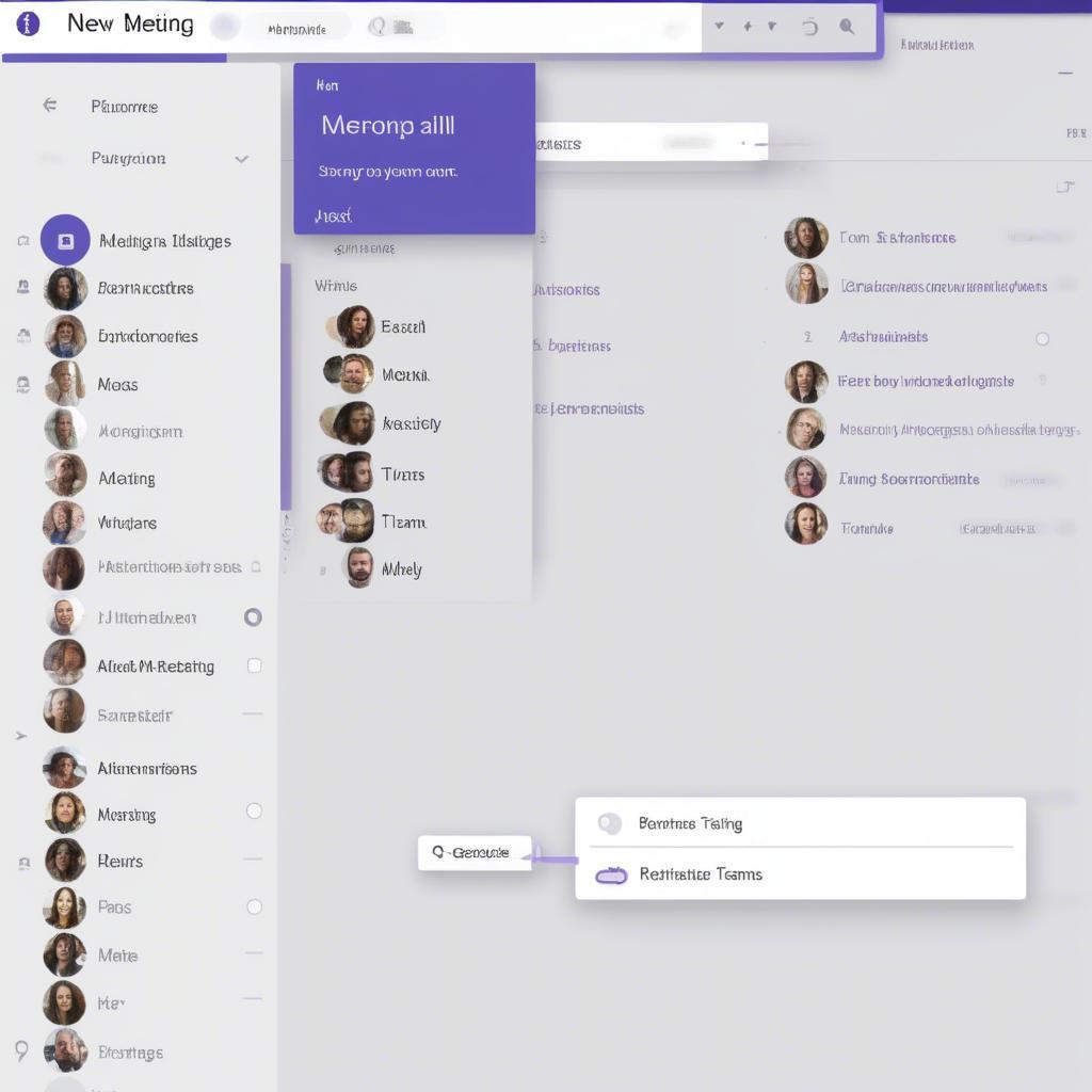 Tạo cuộc họp trên Microsoft Teams: Giao diện tạo cuộc họp mới trên Microsoft Teams, hiển thị các tùy chọn cài đặt thời gian, người tham dự, và các tính năng khác.