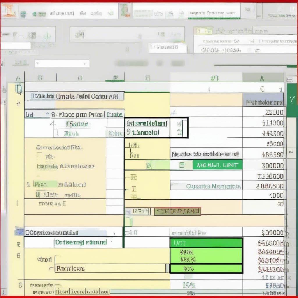 Tính đơn giá cơ bản trong Excel