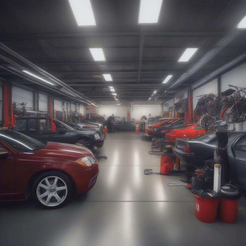 Discipline in the workplace of a car garage