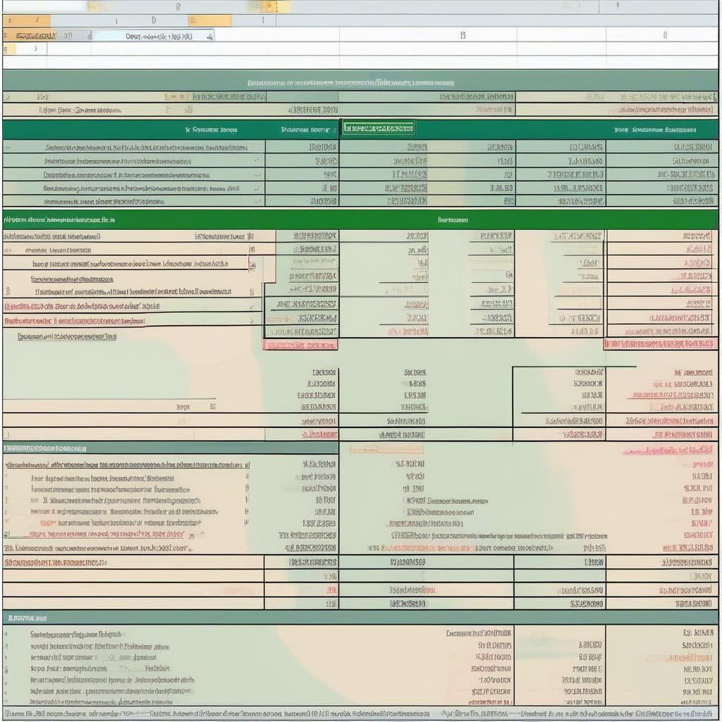 Tính lương thực nhận Excel