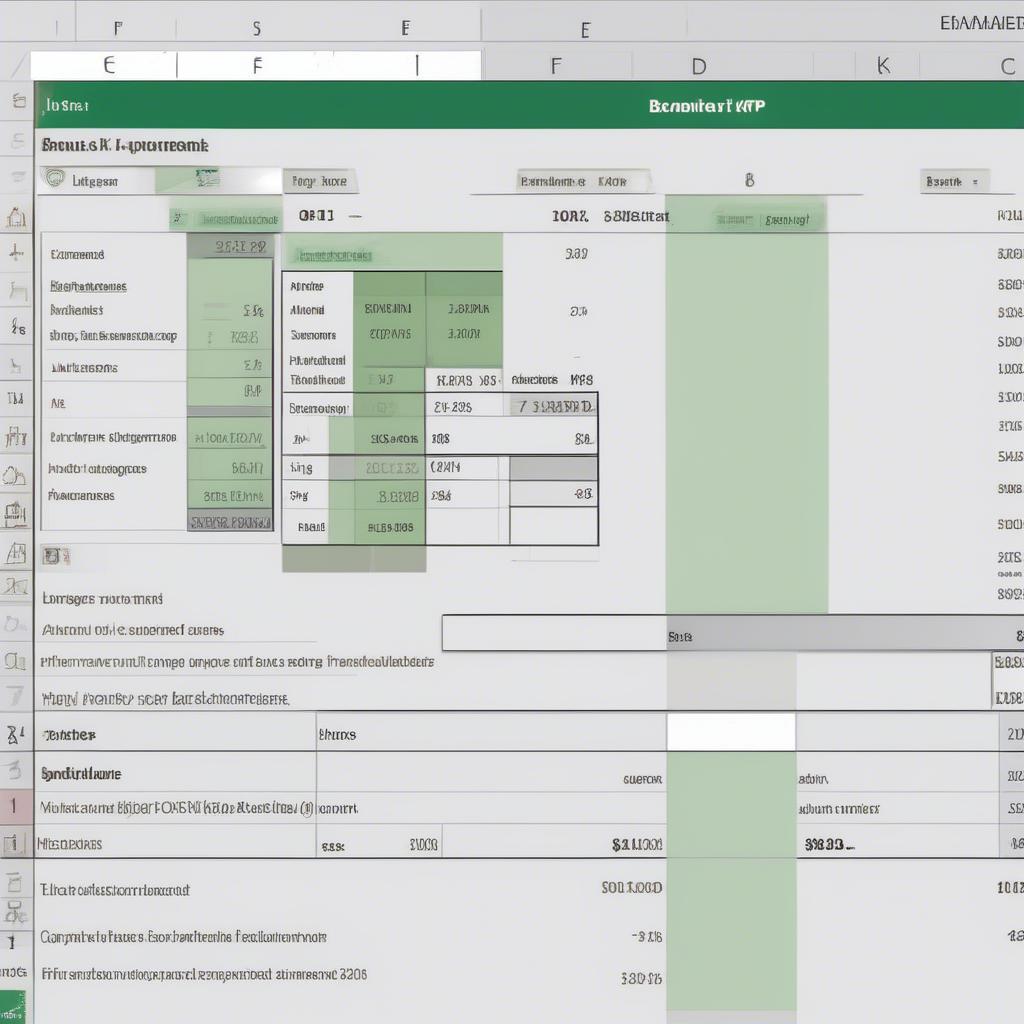 Ví dụ về cách tính thưởng theo KPI trong Excel