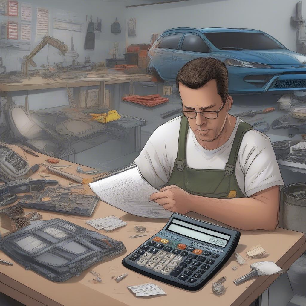 Calculating Average Costs for Auto Repair Shops