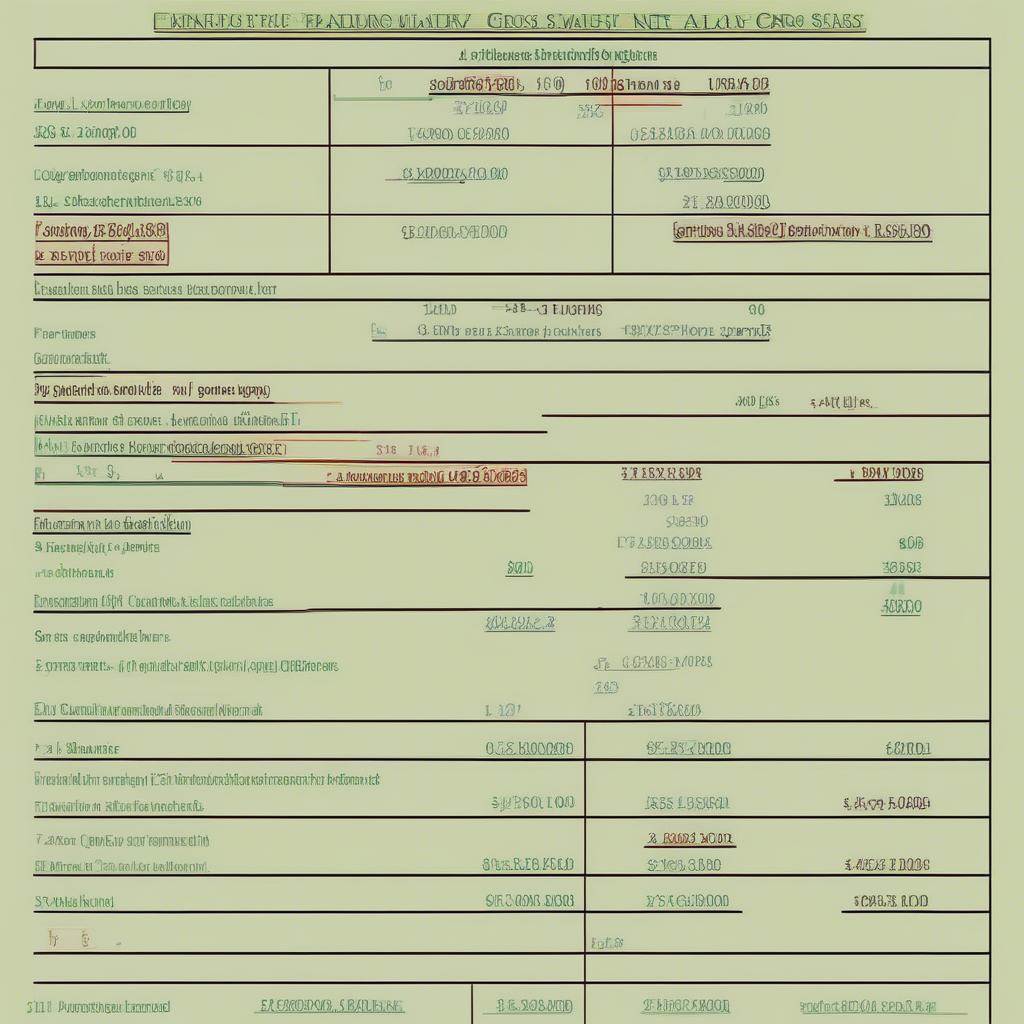 Example of gross to net salary calculation