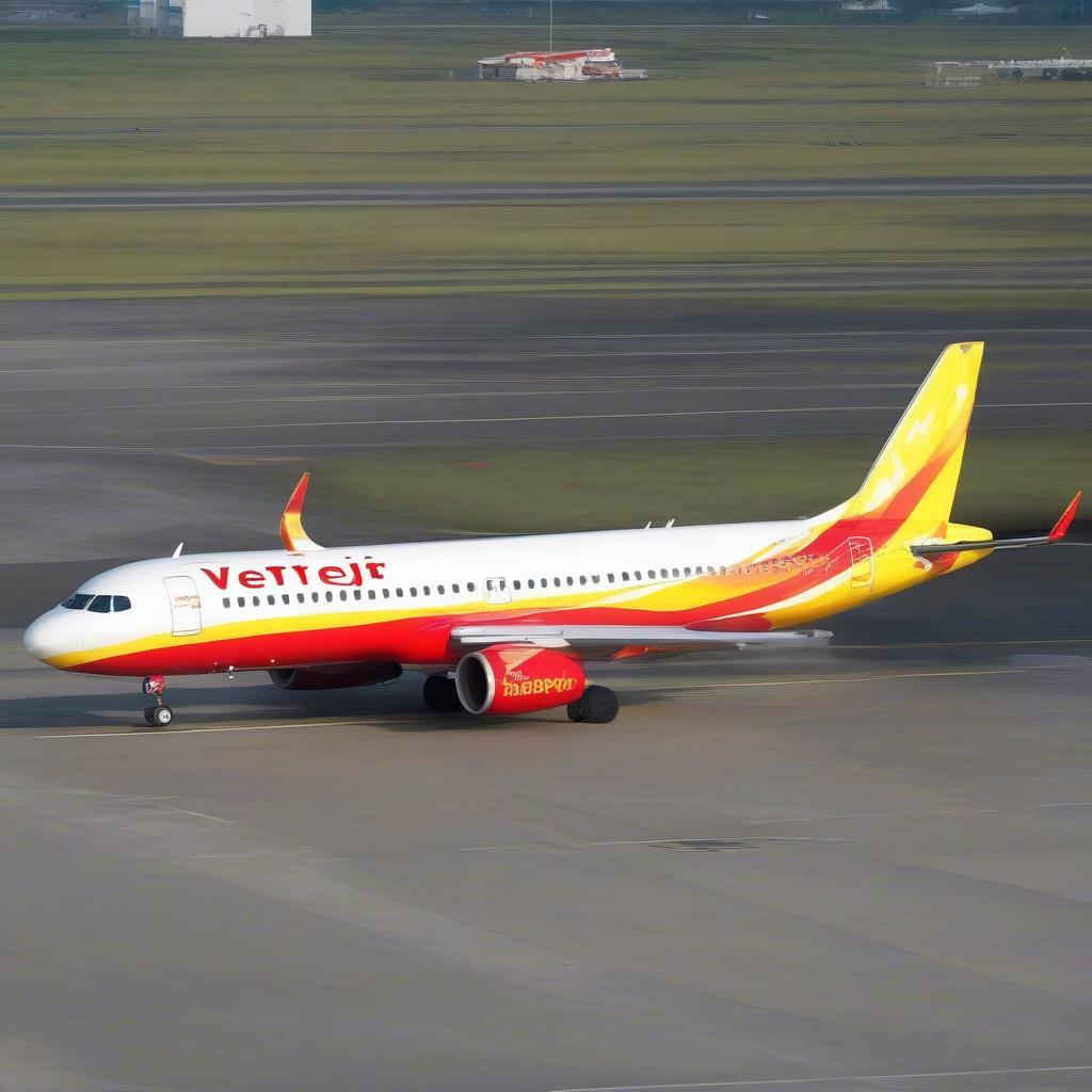 Máy bay Vietjet Thailand tại sân bay