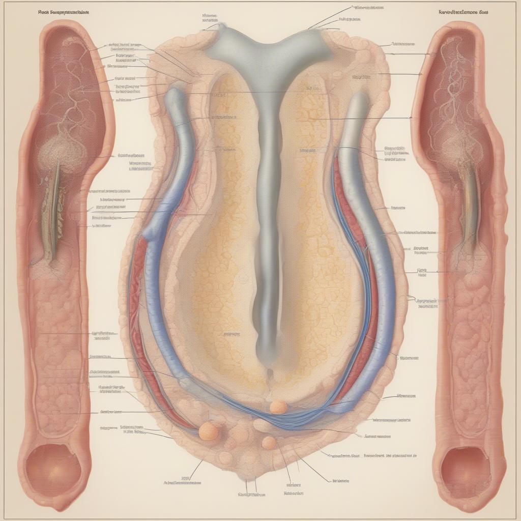 The process of ejaculation